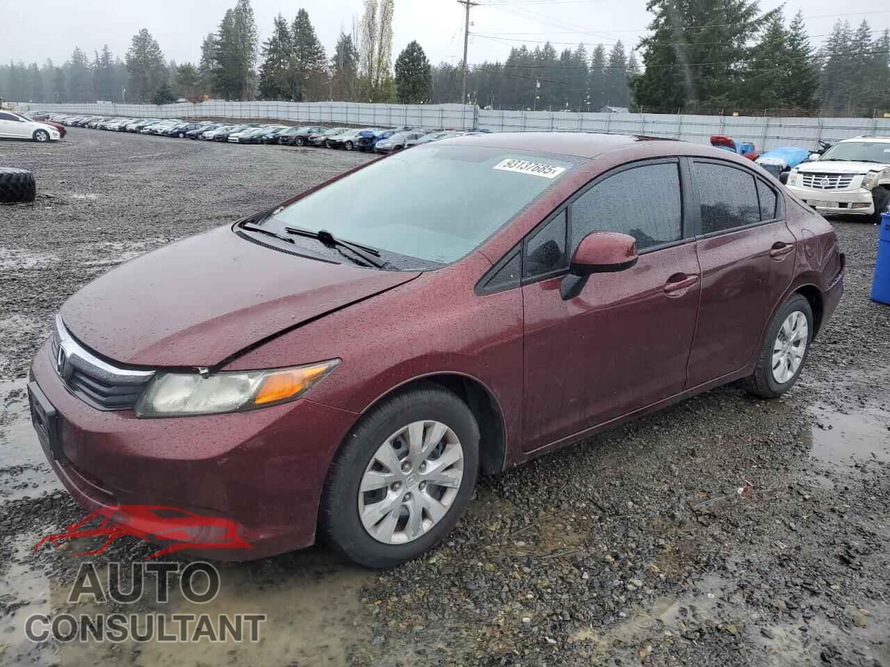 HONDA CIVIC 2012 - 19XFB2F59CE384052