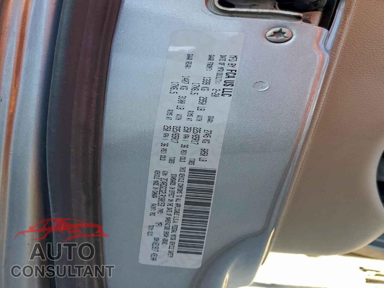 DODGE CARAVAN 2020 - 2C4RDGCG2LR180153