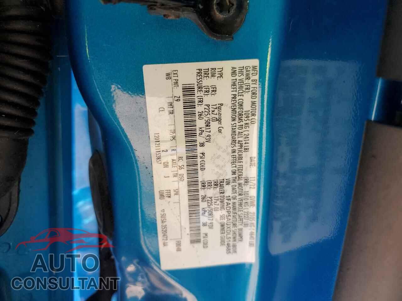 FORD CMAX 2013 - 1FADP5AUXDL514685