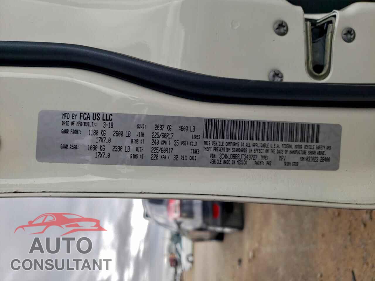 JEEP COMPASS 2018 - 3C4NJDBB8JT349727