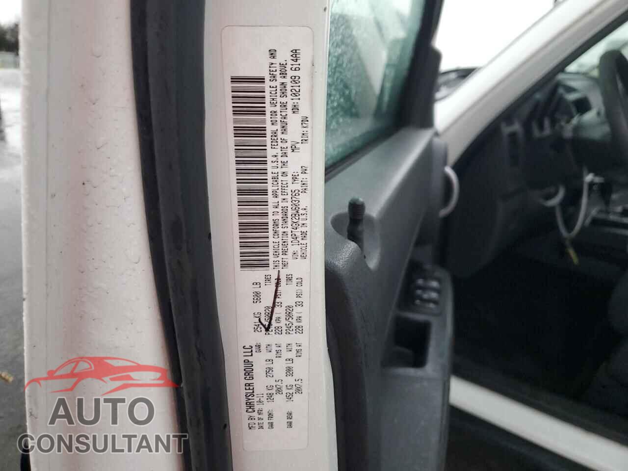 DODGE NITRO 2011 - 1D4PT4GK2BW603765