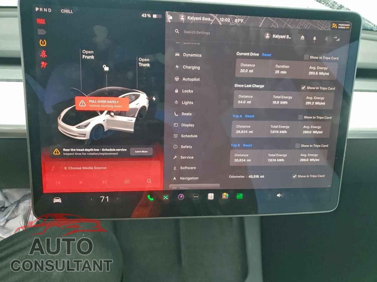 TESLA MODEL 3 2021 - 5YJ3E1EC0MF061167