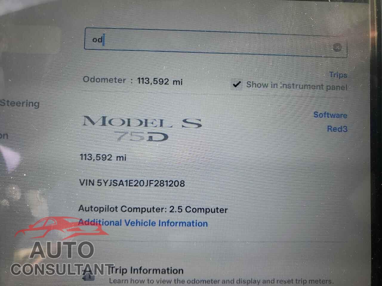 TESLA MODEL S 2018 - 5YJSA1E20JF281208