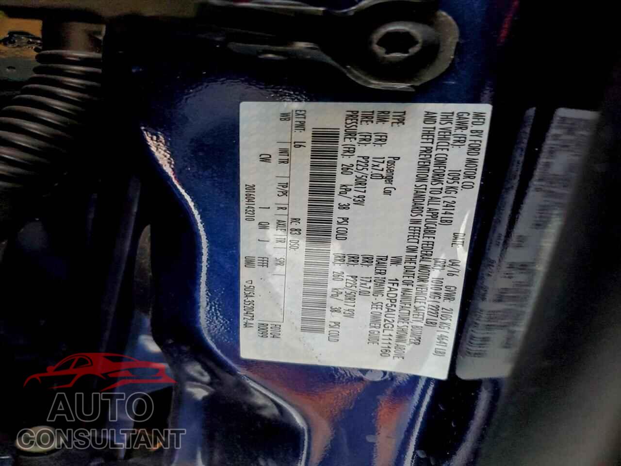 FORD CMAX 2016 - 1FADP5AU2GL111160