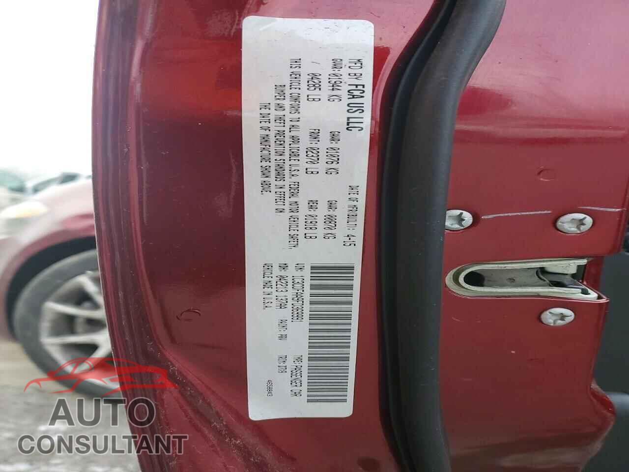 DODGE DART 2015 - 1C3CDFAA9FD369991