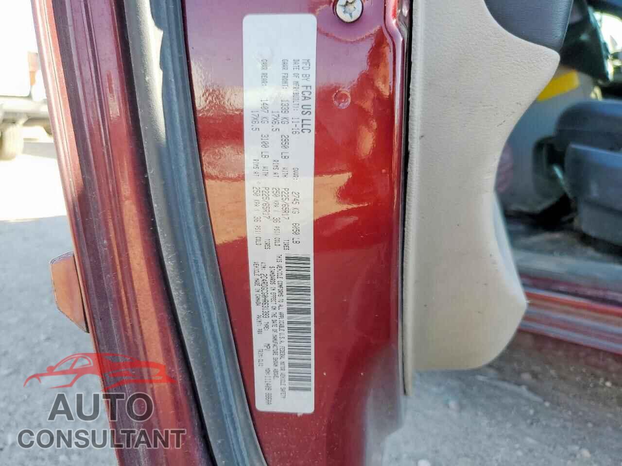 DODGE CARAVAN 2017 - 2C4RDGCG0HR631393