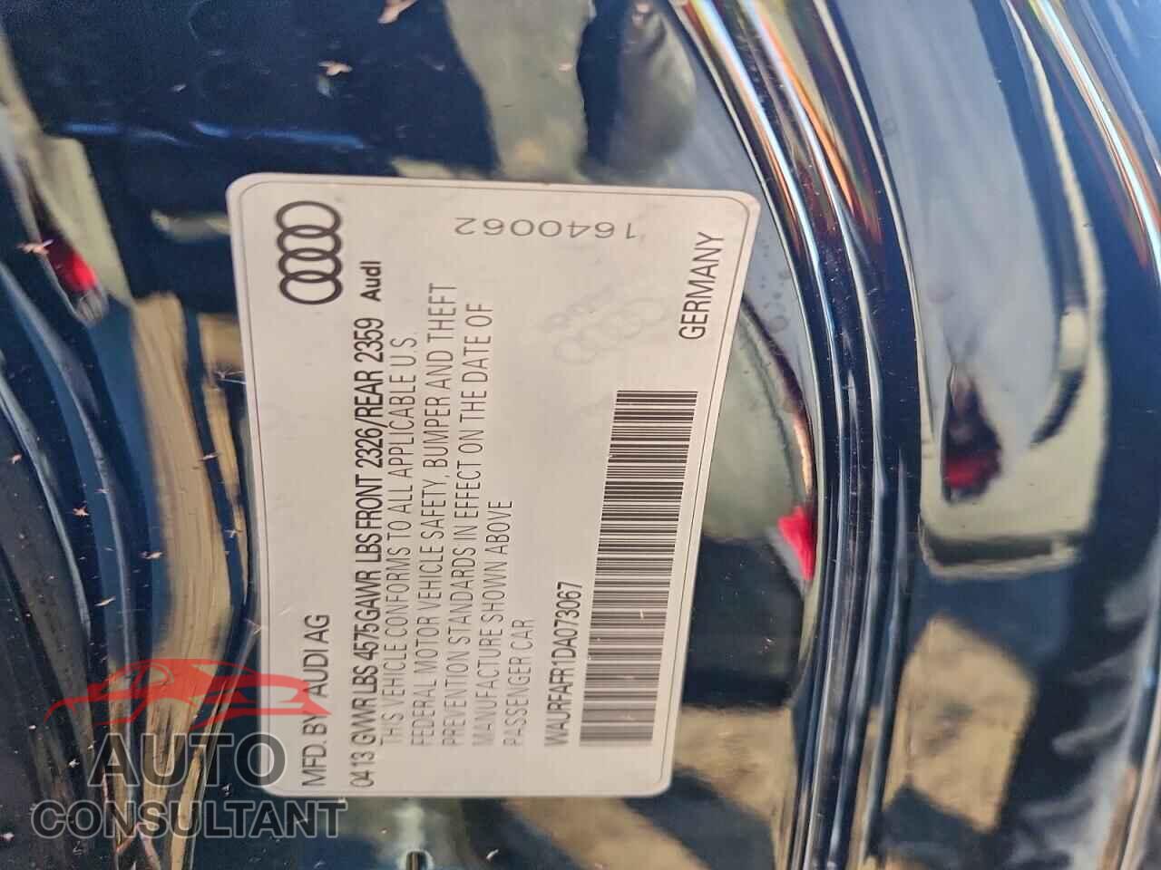 AUDI A5 2013 - WAURFAFR1DA073067