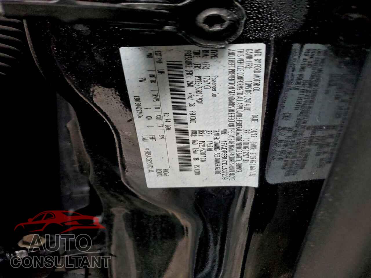 FORD CMAX 2013 - 1FADP5BU7DL537209