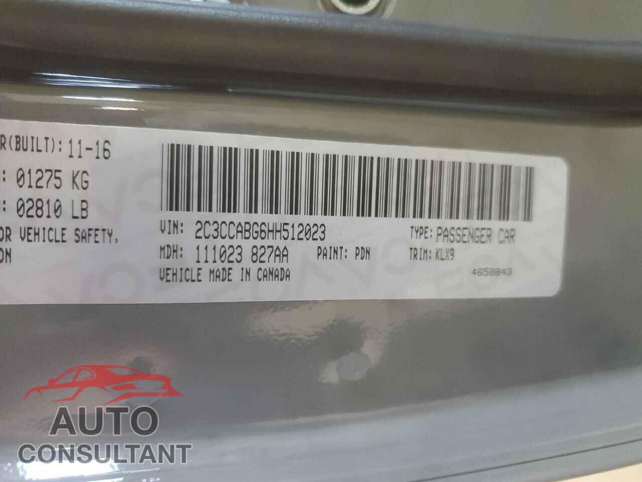 CHRYSLER 300 2017 - 2C3CCABG6HH512023