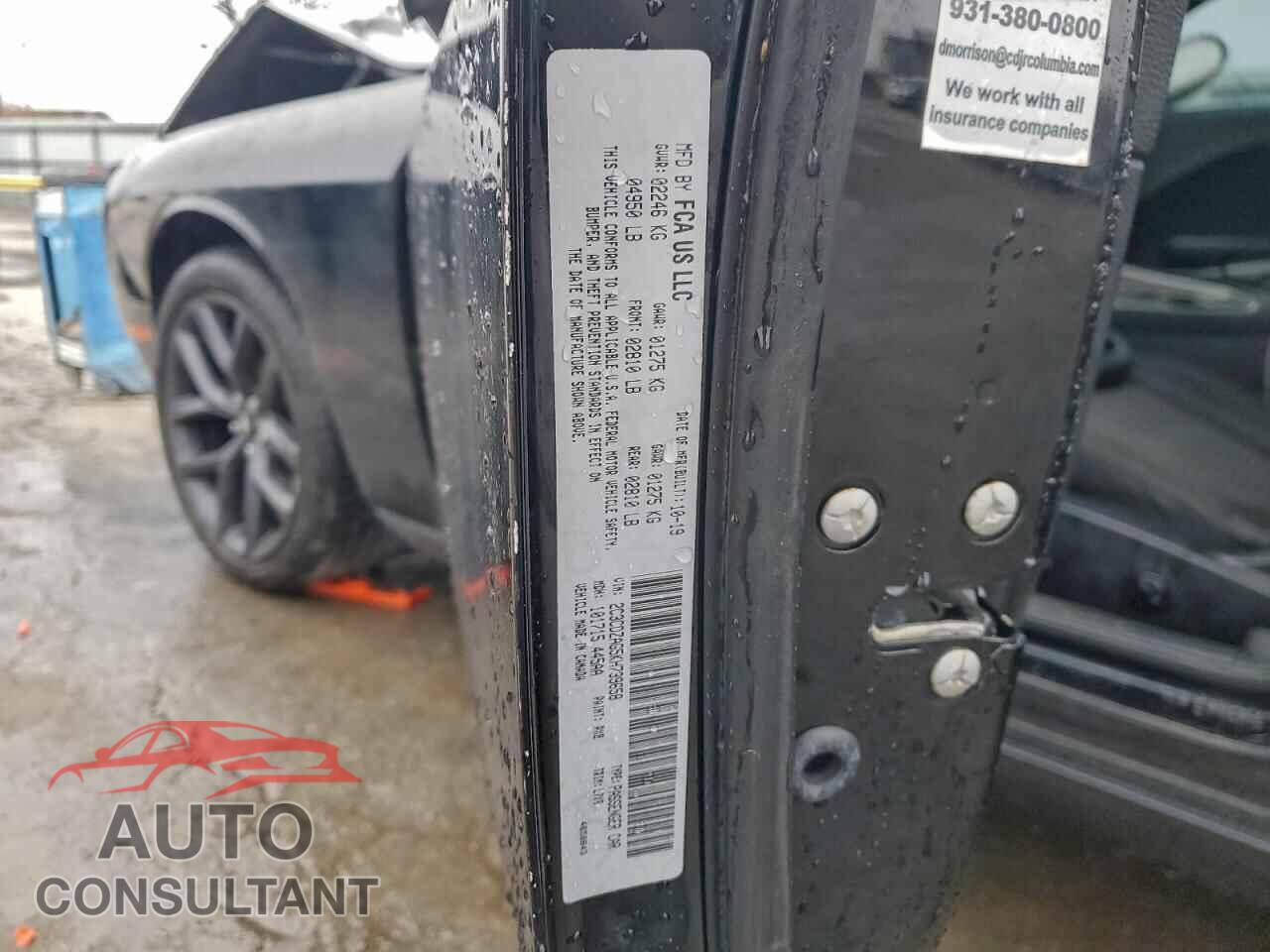 DODGE CHALLENGER 2019 - 2C3CDZAG5KH739658