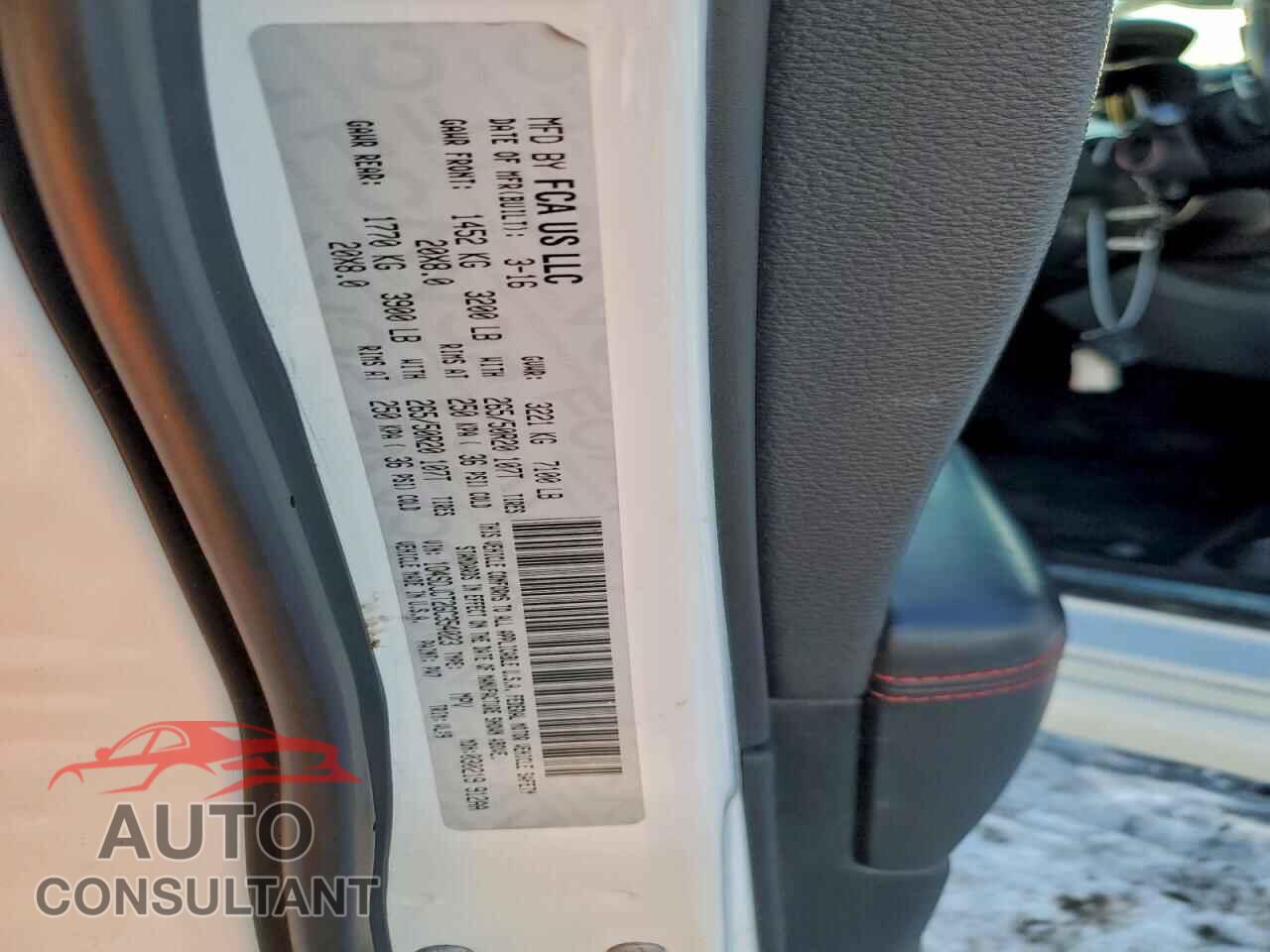 DODGE DURANGO 2016 - 1C4SDJCT2GC354023