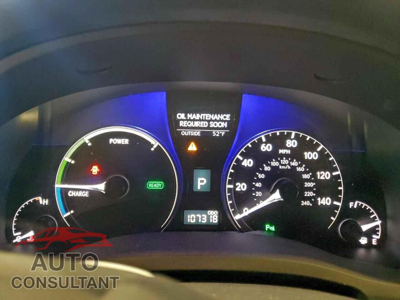 LEXUS RX450 2012 - JTJBC1BA7C2046491