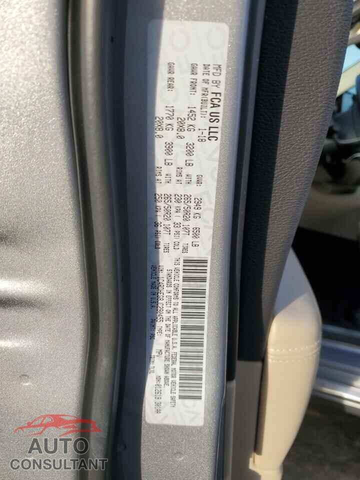 DODGE DURANGO 2018 - 1C4RDHEG8JC290455