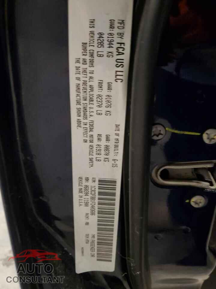 DODGE DART 2015 - 1C3CDFBB1FD403686