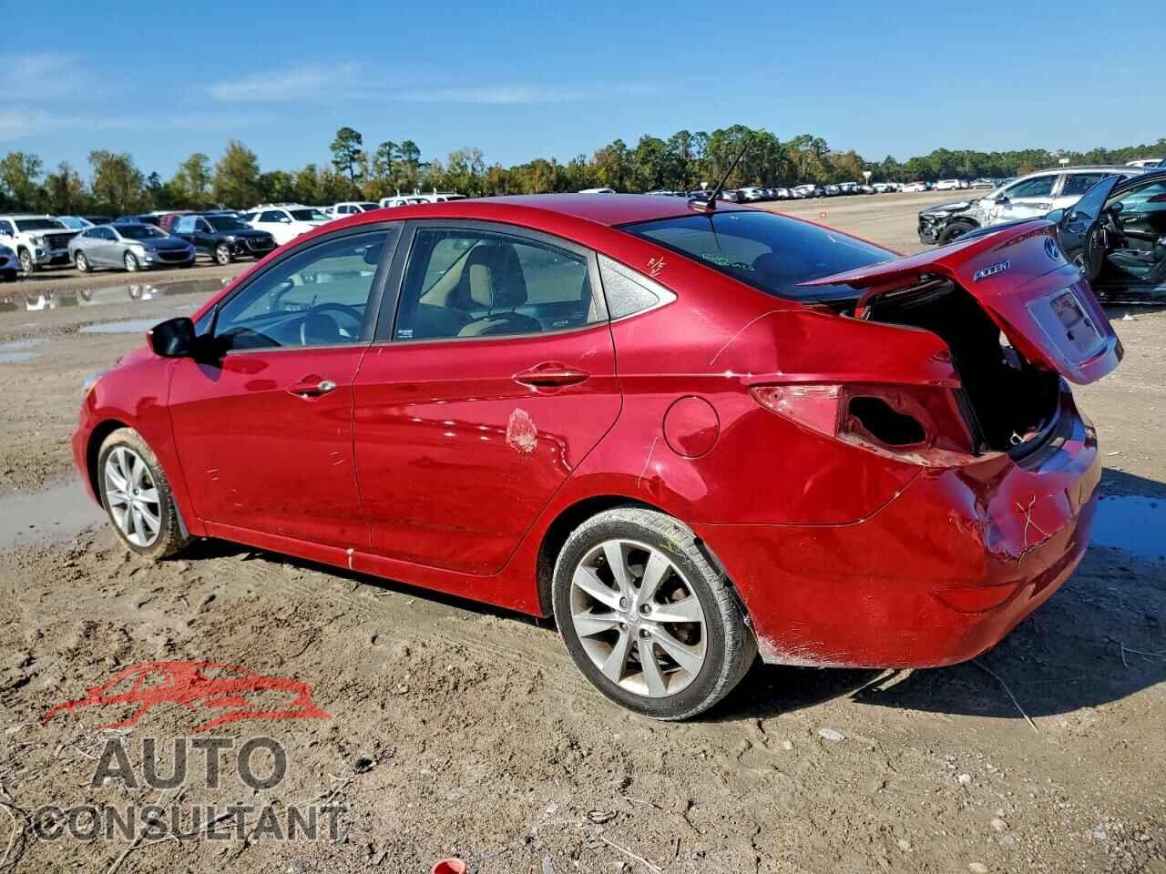 HYUNDAI ACCENT 2012 - KMHCU4AE7CU237449