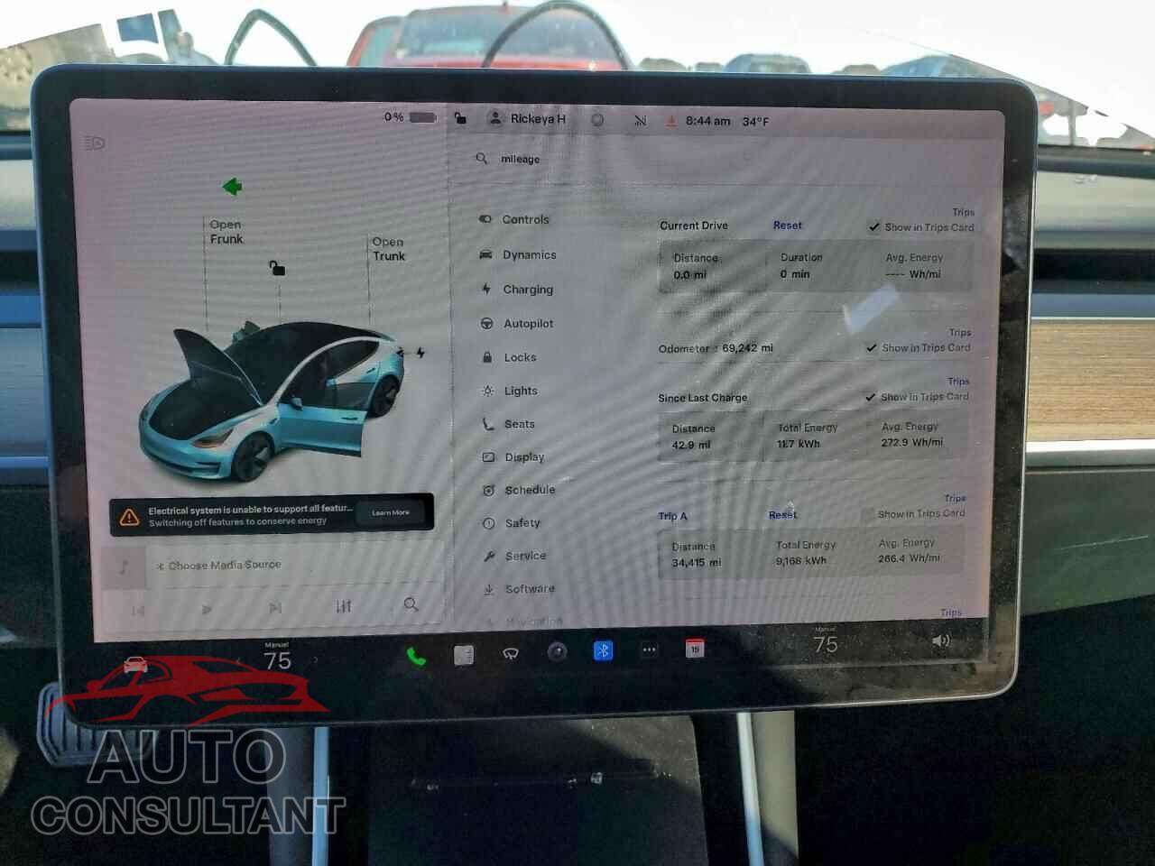 TESLA MODEL 3 2019 - 5YJ3E1EA3KF416599