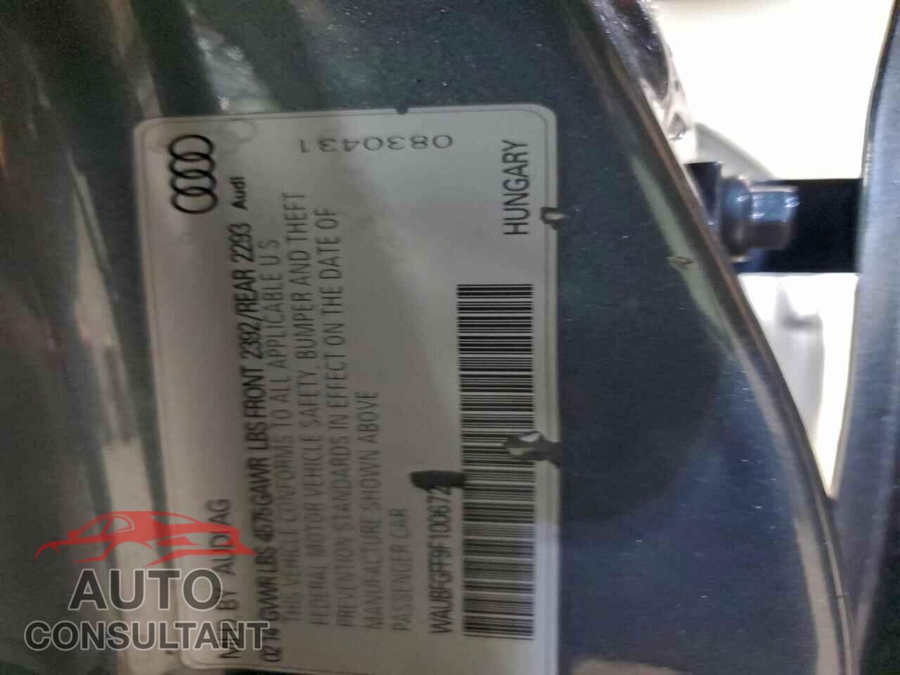 AUDI A3 2015 - WAUBFGFF9F1006729