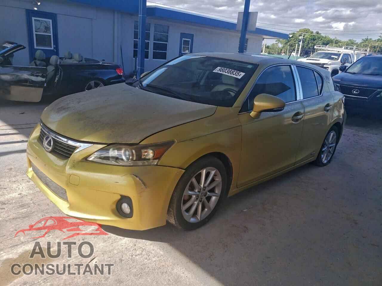 LEXUS CT 200 2011 - JTHKD5BH4B2029892