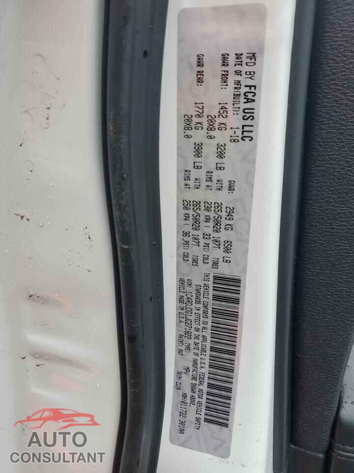 DODGE DURANGO 2018 - 1C4RDJDG1JC271822