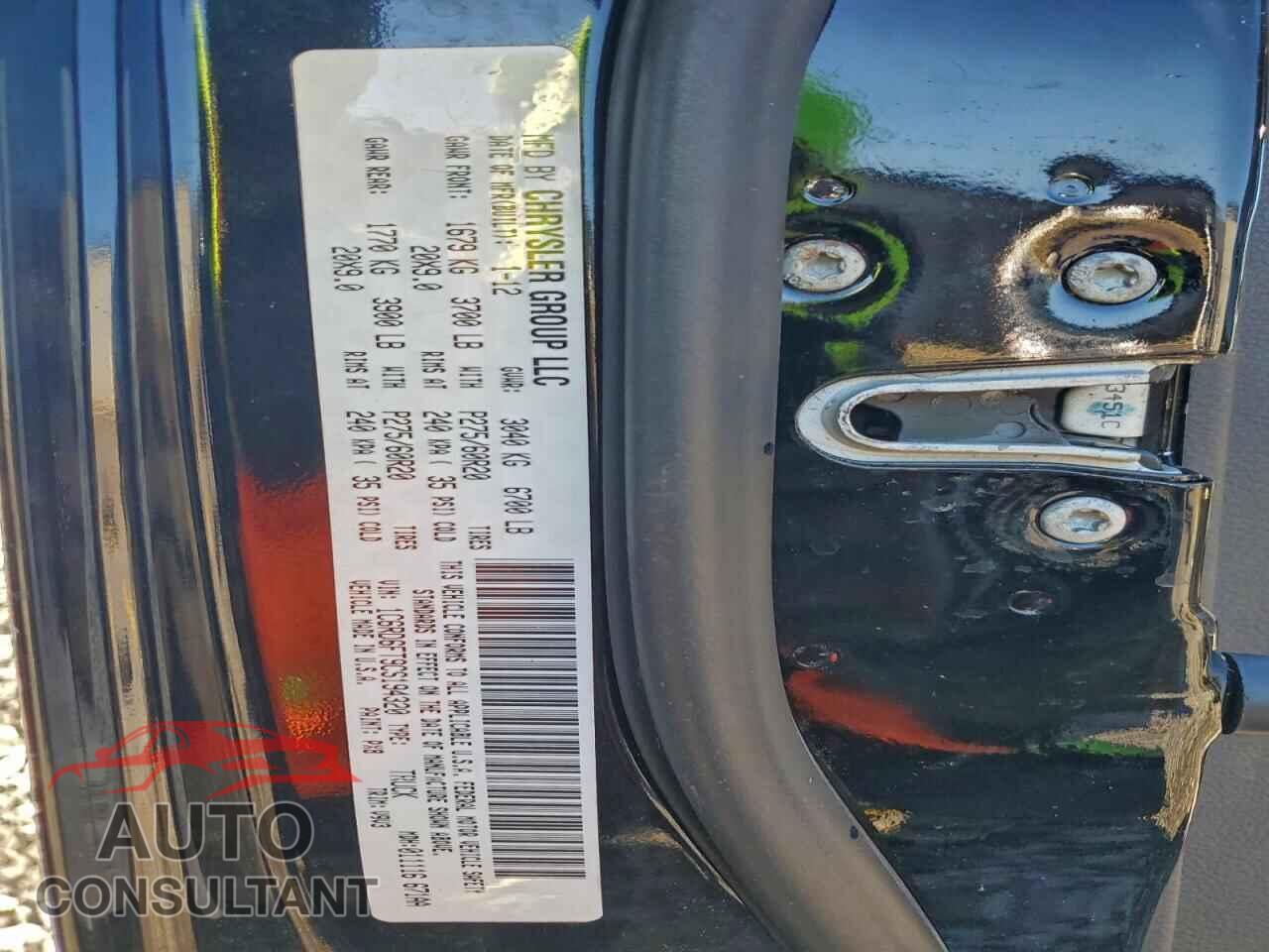 DODGE RAM 1500 2012 - 1C6RD6FT9CS194320