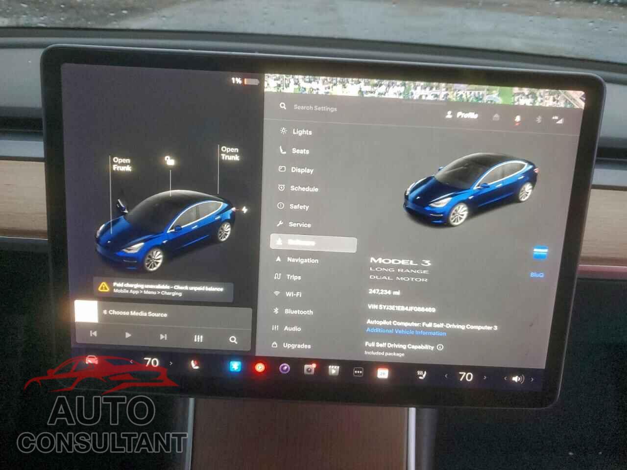 TESLA MODEL 3 2018 - 5YJ3E1EB4JF088469