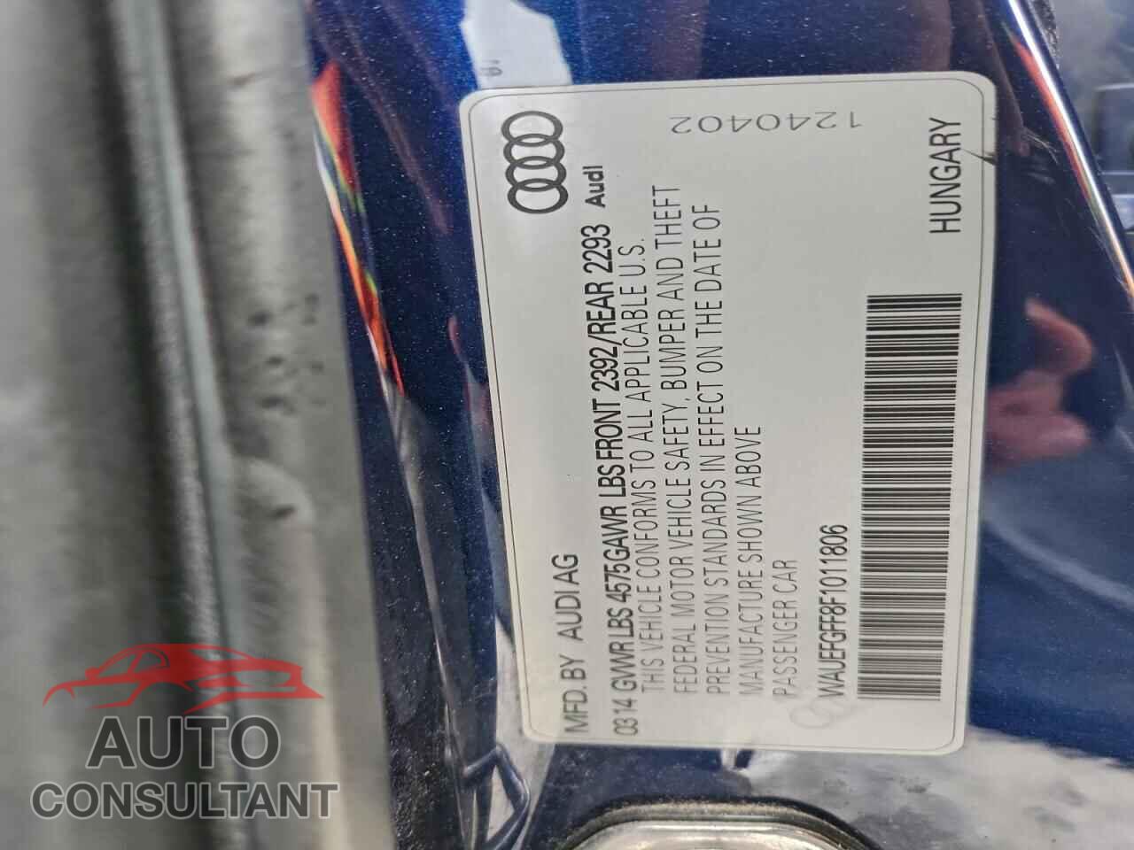 AUDI A3 2015 - WAUEFGFF8F1011806