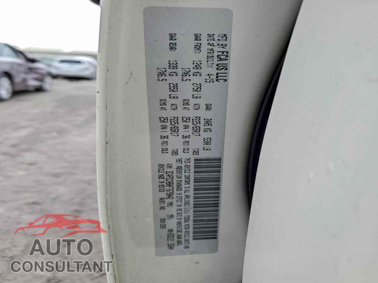 DODGE JOURNEY 2015 - 3C4PDCAB0FT679042