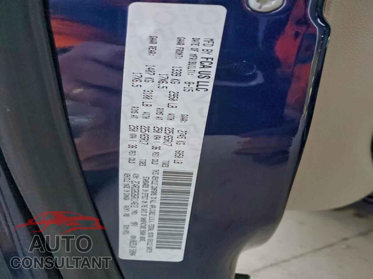 DODGE CARAVAN 2016 - 2C4RDGBG9GR114612