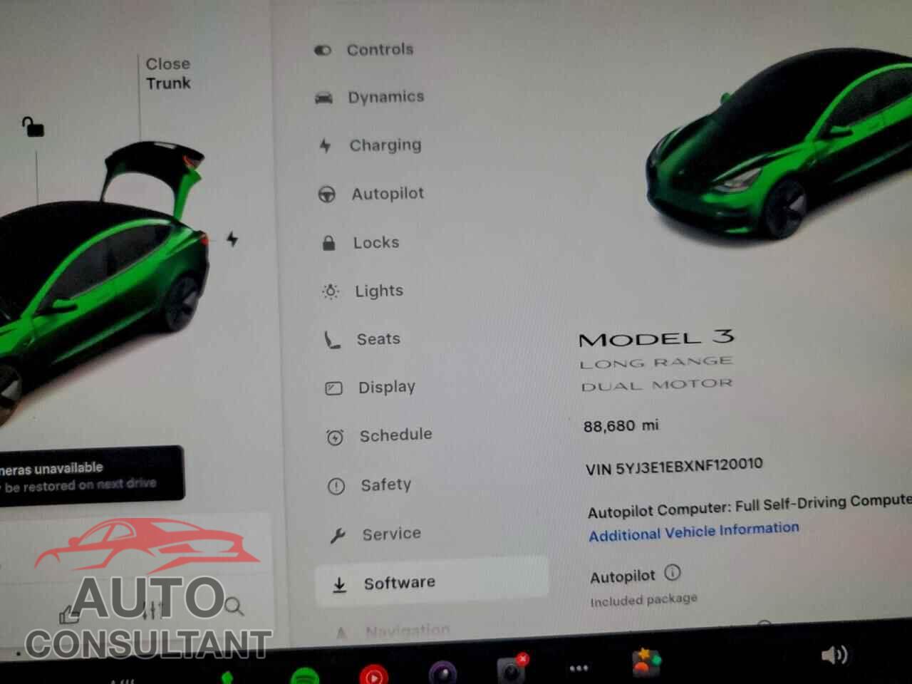 TESLA MODEL 3 2022 - 5YJ3E1EBXNF120010