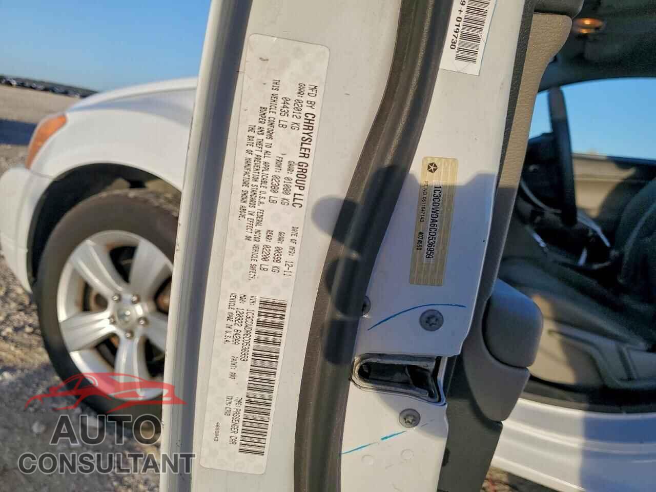 DODGE CALIBER 2012 - 1C3CDWDA6CD536959