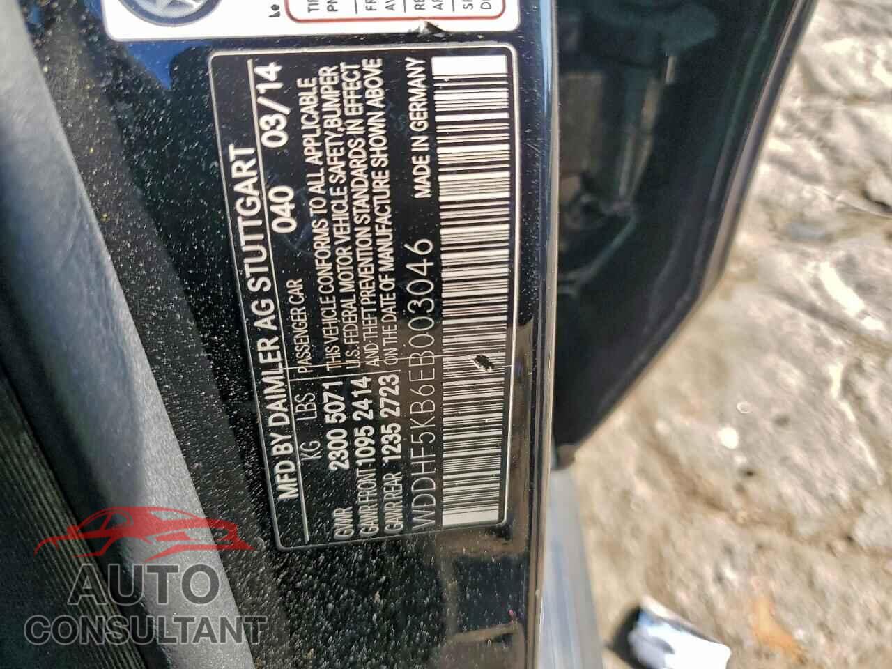 MERCEDES-BENZ E-CLASS 2014 - WDDHF5KB6EB003046