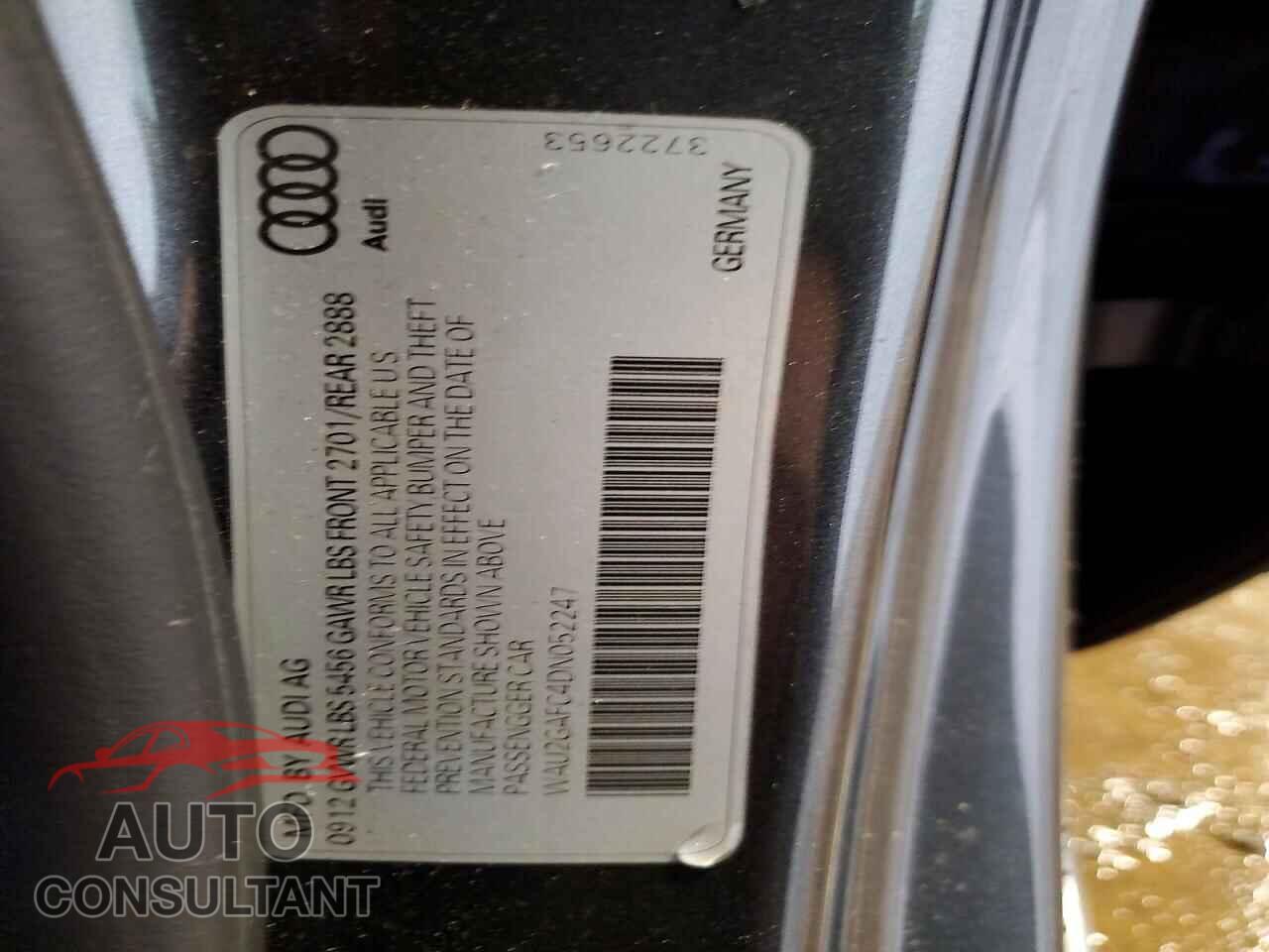 AUDI A7 2013 - WAU2GAFC4DN052247