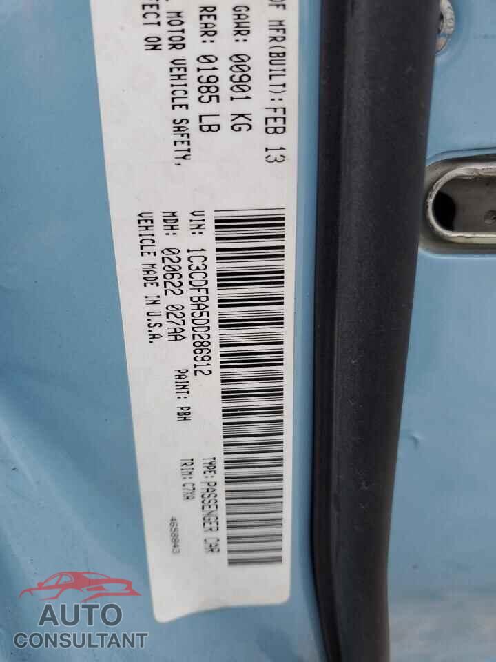 DODGE DART 2013 - 1C3CDFBA5DD286912