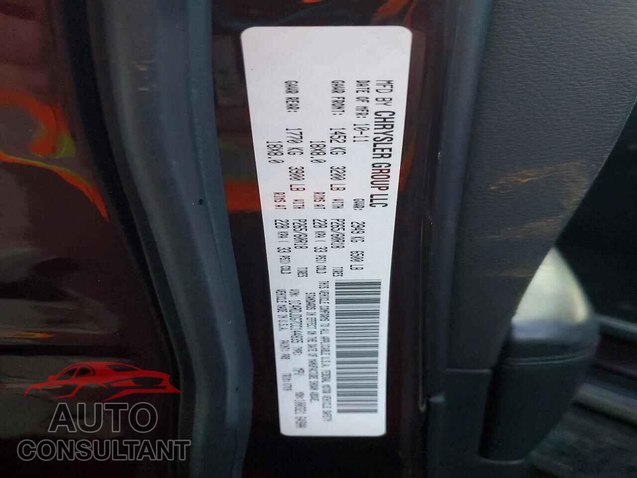 DODGE DURANGO 2012 - 1C4RDJDG7CC144835