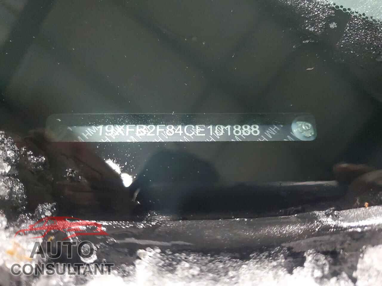 HONDA CIVIC 2012 - 19XFB2F84CE101888