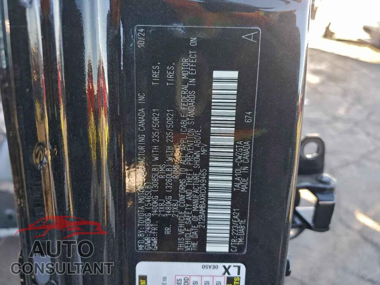 LEXUS RX350 2024 - 2T2BAMBAXRC049465