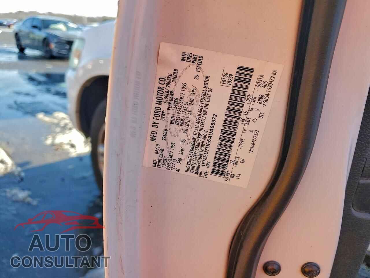 FORD EXPLORER 2010 - 1FMEU7DE6AUA66972