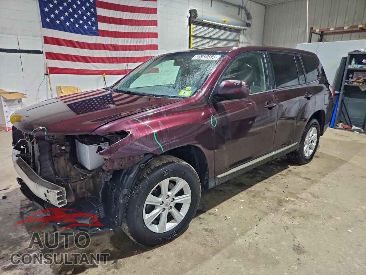 TOYOTA HIGHLANDER 2013 - 5TDBK3EH8DS266792