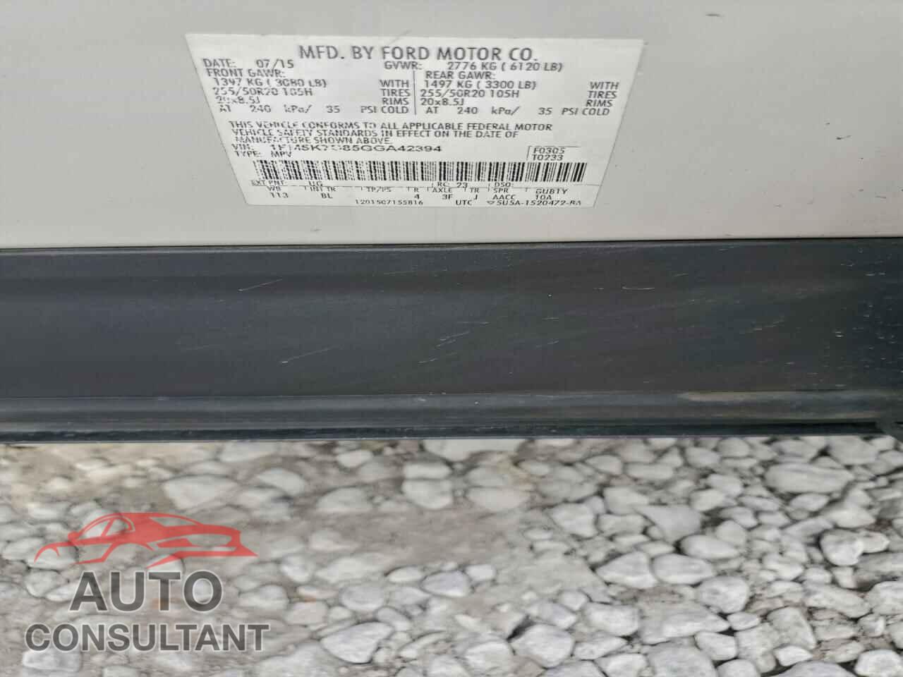 FORD EXPLORER 2016 - 1FM5K7D85GGA42394