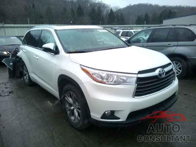 TOYOTA HIGHLANDER 2015 - 5TDJKRFH2FS219712