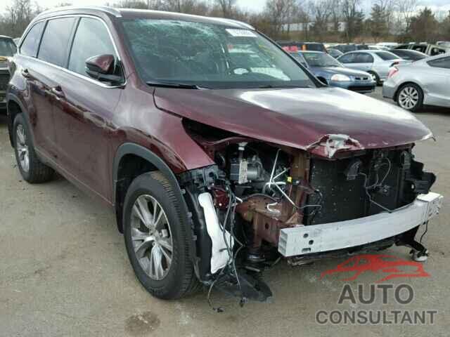 TOYOTA HIGHLANDER 2015 - 5TDJKRFHXFS171036
