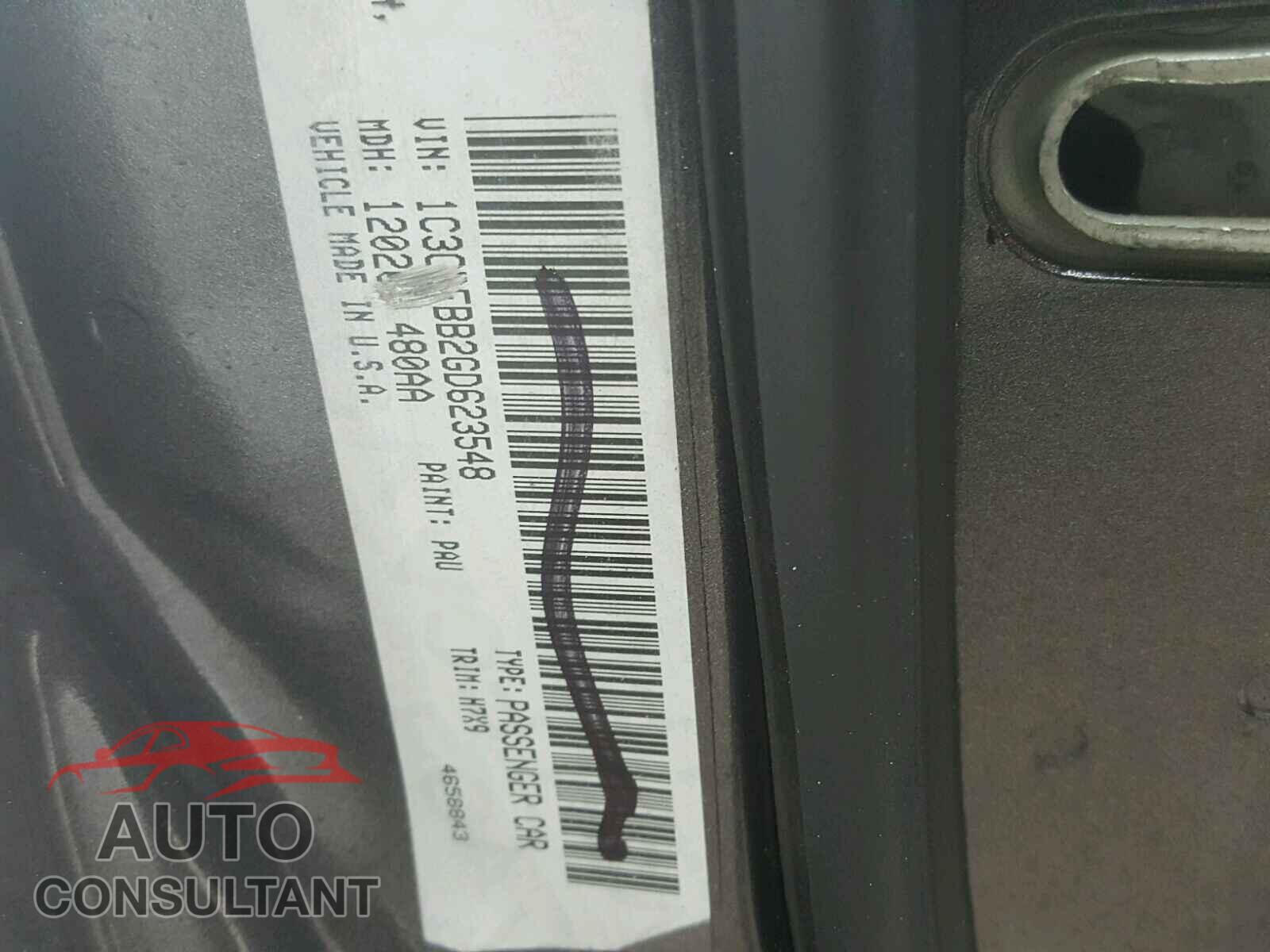 DODGE DART 2016 - 1C3CDFBB2GD623548