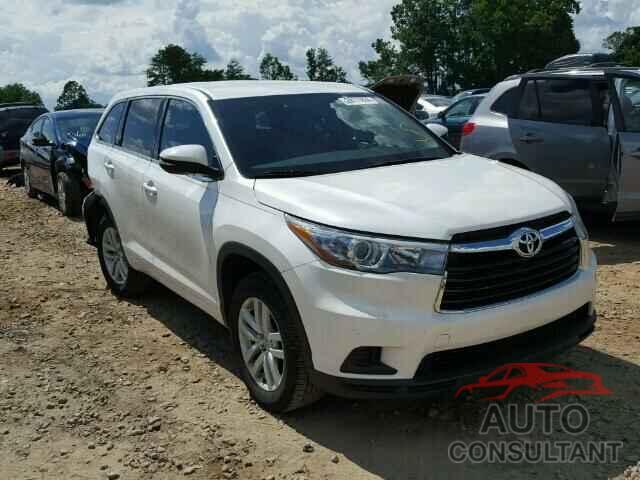 TOYOTA HIGHLANDER 2015 - 5TDZARFH0FS011396