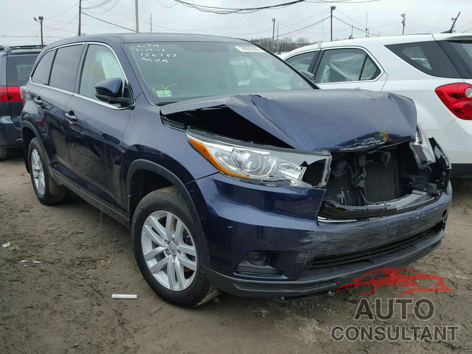 TOYOTA HIGHLANDER 2015 - 5TDBKRFH8FS153879