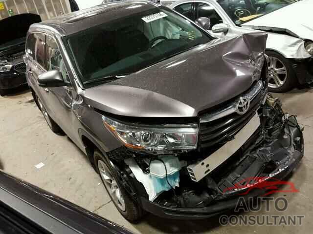 TOYOTA HIGHLANDER 2016 - 5TDDKRFH7GS262716