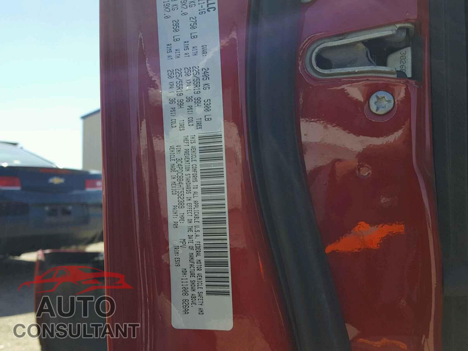 DODGE JOURNEY 2017 - 3C4PDCBB4HT552389