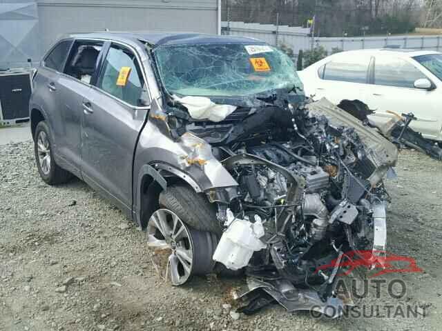 TOYOTA HIGHLANDER 2016 - 5TDZKRFHXGS160851