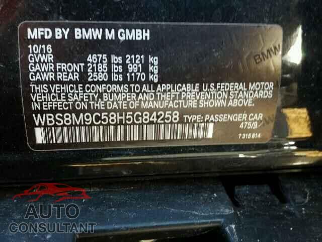 BMW M3 2017 - WBS8M9C58H5G84258