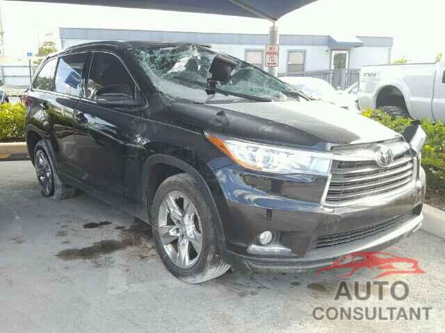 TOYOTA HIGHLANDER 2015 - 5TDYKRFH3FS057569