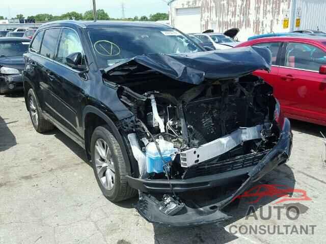 TOYOTA HIGHLANDER 2015 - 5TDJKRFH2FS149550